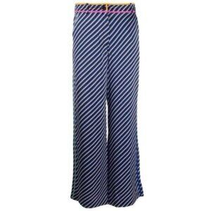 NWOT Tory Burch Wide Leg Bias Stripe Trousers